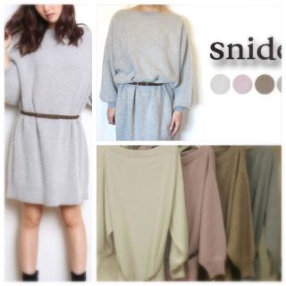 SNIDEL - snidel ベルト付ニットワンピースの通販 by 10xx7☆shop ...