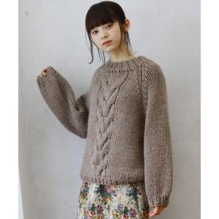 クリスプ(Crisp)の完売 クリスプ crisp ボリュームケーブルニット 橋下美好着用 WEAR (ニット/セーター)