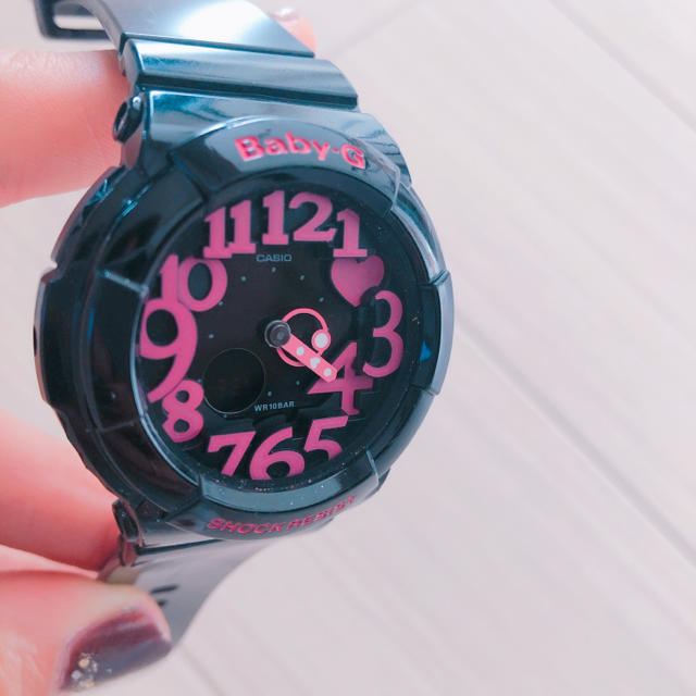 Baby-G(ベビージー)のBABYｰG  黒×ピンク レディースのファッション小物(腕時計)の商品写真