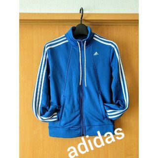 アディダス(adidas)のadidas★ブルー可愛いジャージアウター　アディダス(その他)