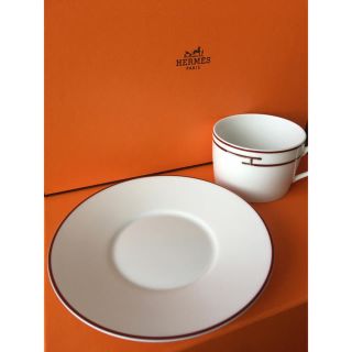 エルメス(Hermes)のエルメス リズム ソーサー レッド(食器)