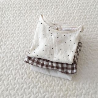 ザラキッズ(ZARA KIDS)のザラ ベビー zara baby キャミブラウス 半袖 Tシャツ セット 80(Ｔシャツ)