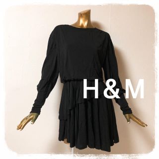 エイチアンドエム(H&M)のmayu0721様⭐02/13⭐H&M ★ 大人綺麗 フリル アシメ ワンピース(ミニワンピース)