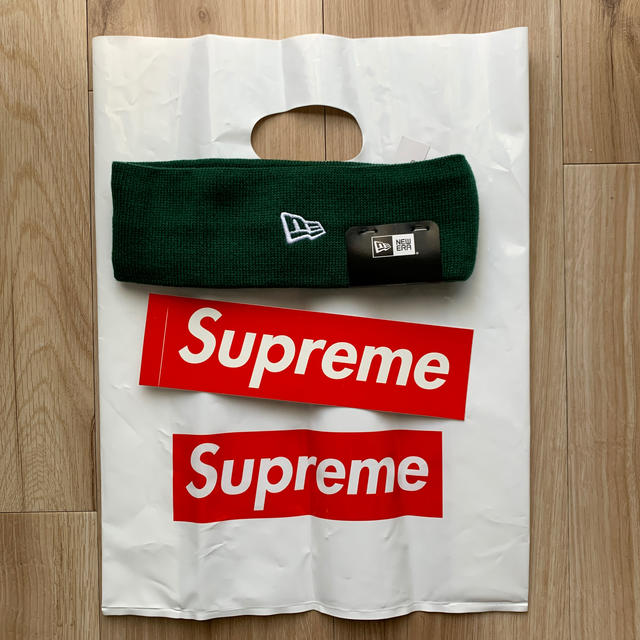 Supreme(シュプリーム)のsupreme Headband box logo green 新品未使用 メンズの帽子(ニット帽/ビーニー)の商品写真