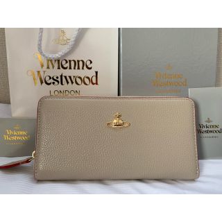 ヴィヴィアンウエストウッド(Vivienne Westwood)の【VIVIENNE WESTWOOD】長財布　ベージュ&レッド(財布)