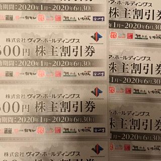 スカイラーク(すかいらーく)のヴィアホールディングス　株主優待券　30枚　15000円分(レストラン/食事券)