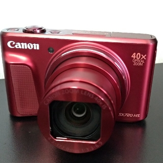 キヤノン(Canon)の美品 Canon PowerShot パワーショット SX720HS レッド(コンパクトデジタルカメラ)