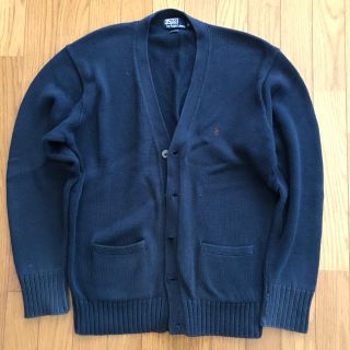 ポロラルフローレン(POLO RALPH LAUREN)のPOLO カーディガン　ネイビー  LLサイズ　(カーディガン)