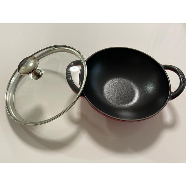 STAUB - 超美品 ストウブ ベビーウォック チェリーの通販 by マロン's shop｜ストウブならラクマ