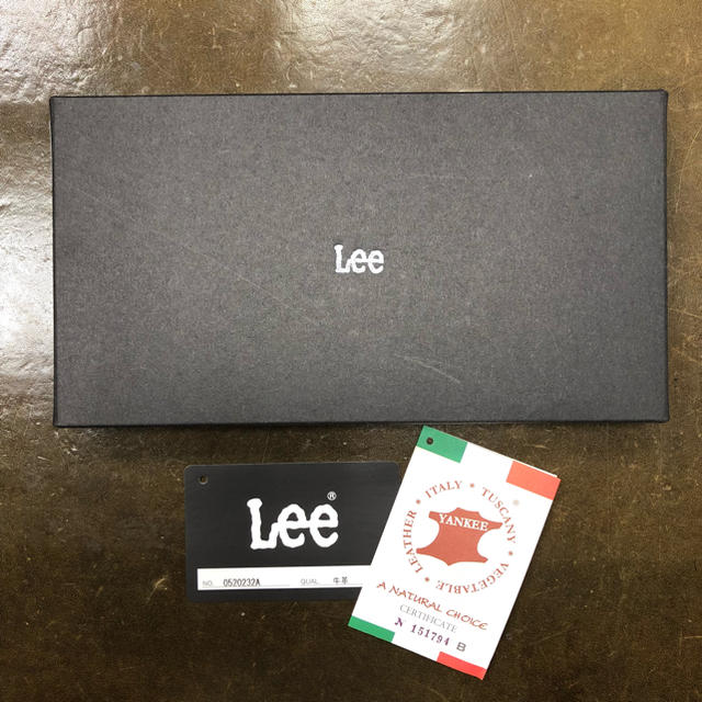 Lee(リー)の新品　未使用　Lee LF長財布　イタリーレザー  チョコ メンズのファッション小物(長財布)の商品写真