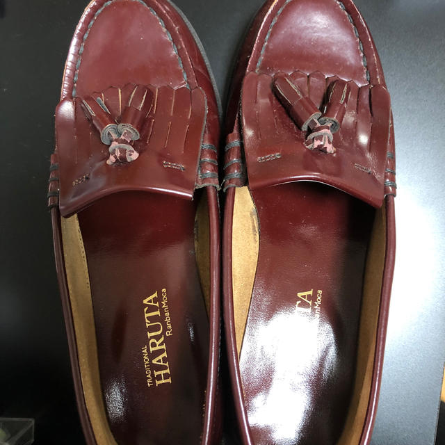 HARUTA(ハルタ)のローファー赤茶 レディースの靴/シューズ(ローファー/革靴)の商品写真