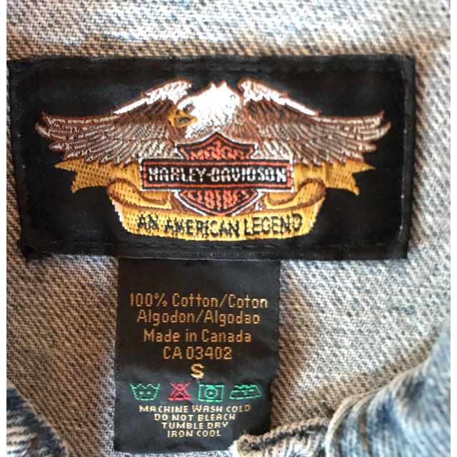 Harley Davidson(ハーレーダビッドソン)のHarley Davidson ハーレーダビッドソン　デニムジャケット メンズのジャケット/アウター(Gジャン/デニムジャケット)の商品写真
