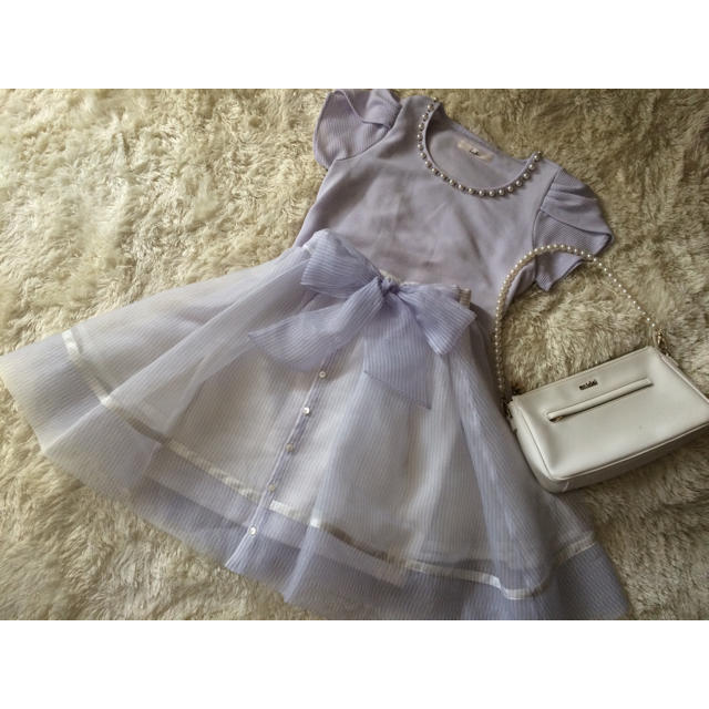 SNIDEL(スナイデル)のオーガンジーバッグリボンスカート レディースのスカート(ミニスカート)の商品写真