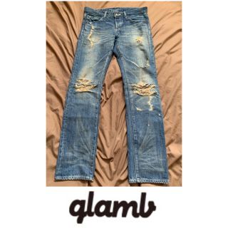 グラム(glamb)のglamb (グラム) ダメージ加工ジーンズ サイズ1(s)(デニム/ジーンズ)