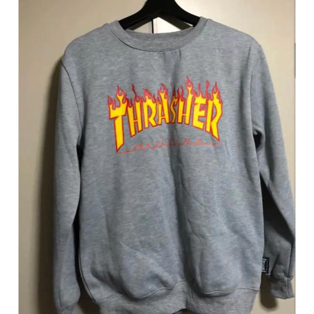 THRASHER トレーナー スウェット グレー