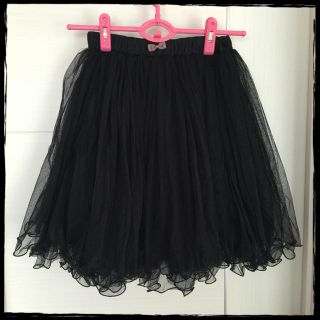 レトロガール(RETRO GIRL)の送無♡美品♡チュールスカート♡Black(ミニスカート)