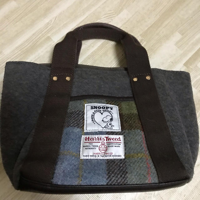 Harris Tweed - ハリスツイードスヌーピートートバックharristweed