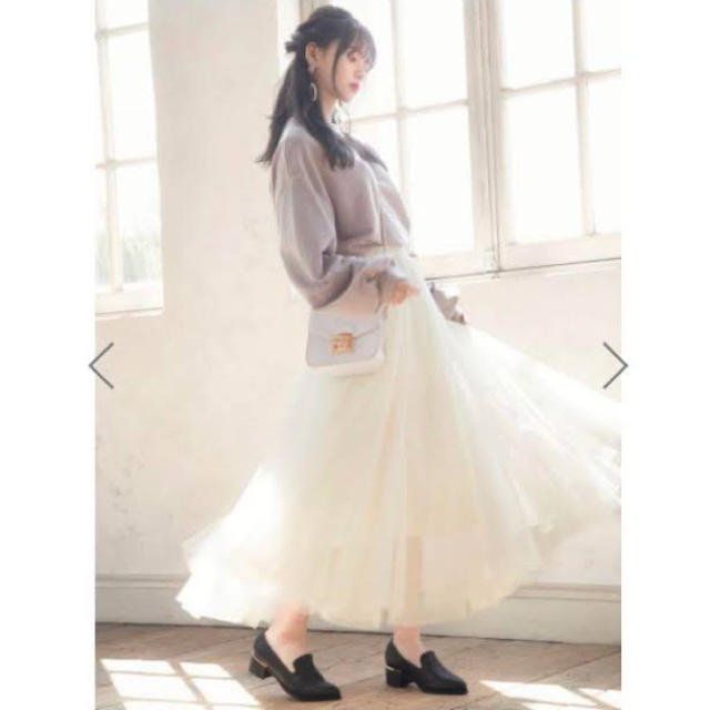 GRL(グレイル)のグレイル チュールスカート レディースのスカート(ロングスカート)の商品写真