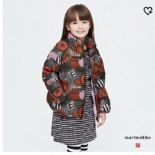 ユニクロ(UNIQLO)の(海外限定)ユニクロ　マリメッココラボ　子供用ダウンジャケット　120サイズ(ジャケット/上着)