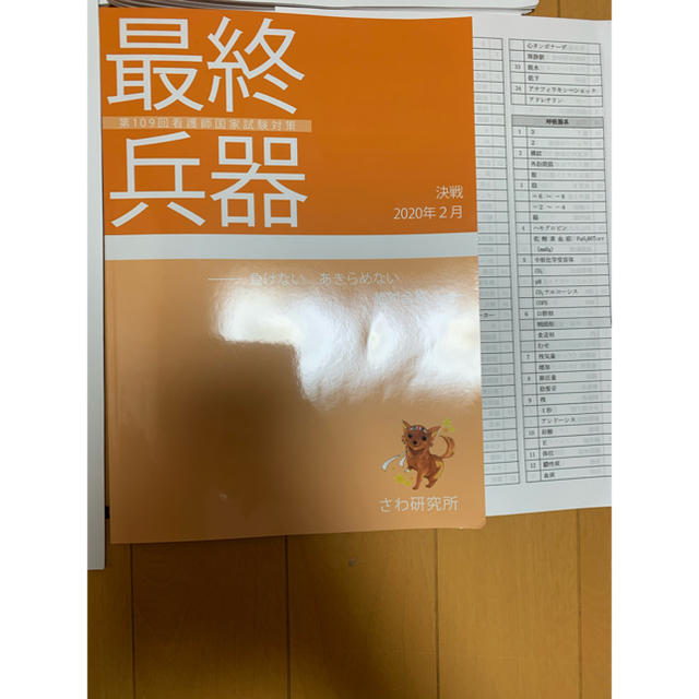 さわ研究所 参考書 模試 必修 最終兵器 看護国家試験の通販 by S｜ラクマ