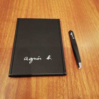 アニエスベー(agnes b.)のアニエスb　ミニ鏡　毛抜きセット(ミラー)