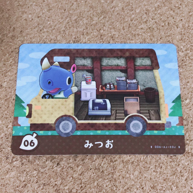 任天堂(ニンテンドウ)のとびだせどうぶつの森amiiboカード　みつお エンタメ/ホビーのアニメグッズ(カード)の商品写真