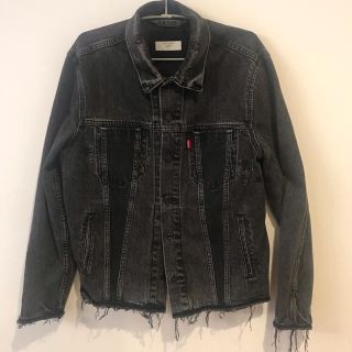 リーバイス(Levi's)のリーバイス ダメージデニムジャケット（ジージャン）ブラック(Gジャン/デニムジャケット)