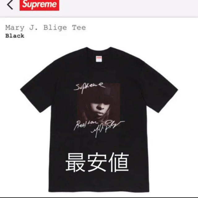 メンズSupreme mary フォトt BLACK