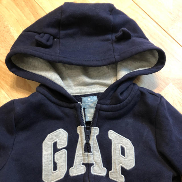 babyGAP(ベビーギャップ)のちい様専用baby gapクマ耳パーカーセット キッズ/ベビー/マタニティのベビー服(~85cm)(ジャケット/コート)の商品写真