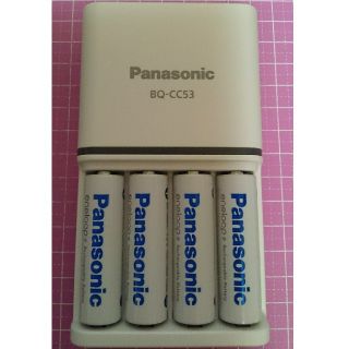 パナソニック エネループ eneloop BQ-CC53 単３4本セット(バッテリー/充電器)