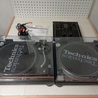 パナソニック(Panasonic)の箱有／Technics SL-1200MK3D黒×2、ミキサーセット(ターンテーブル)