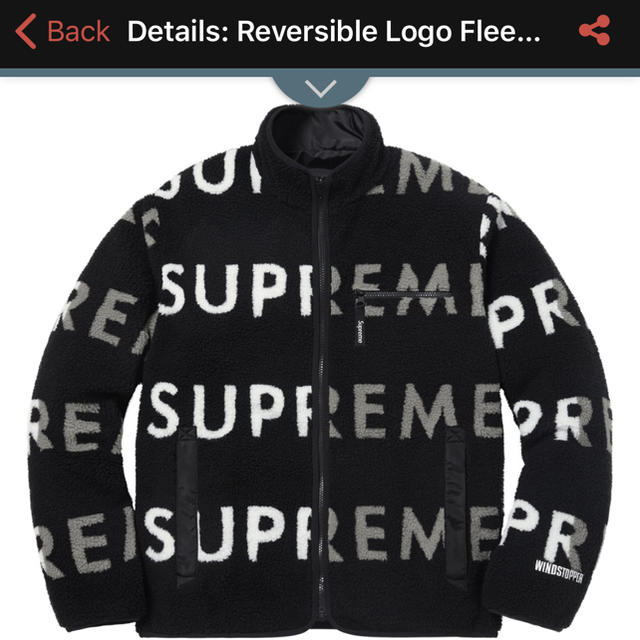 reversible logo fleece jacket