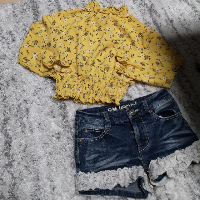 130cm　トップスセット キッズ/ベビー/マタニティのキッズ服女の子用(90cm~)(Tシャツ/カットソー)の商品写真