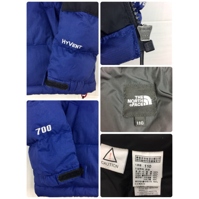 THE NORTH FACE(ザノースフェイス)のTHE NORTH FACE ノースフェイスサミットダウンジャケットキッズ110 キッズ/ベビー/マタニティのキッズ服男の子用(90cm~)(ジャケット/上着)の商品写真