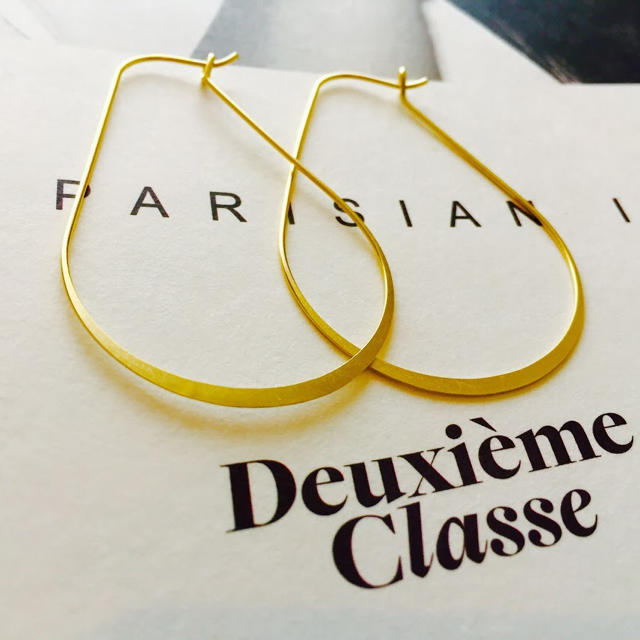 ★新品 DEUXIEME CLASSE ドゥーズィエムクラス 楕円フープピアス