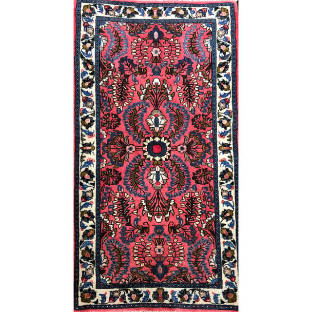 大感謝価格 アンティーク アメリカン サルーク ペルシャ絨毯 132×73cm 