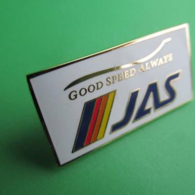 JAL(日本航空)(ジャル(ニホンコウクウ))のJAS 日本エアシステム ピンバッジ JAL Good Speed Always エンタメ/ホビーのテーブルゲーム/ホビー(航空機)の商品写真