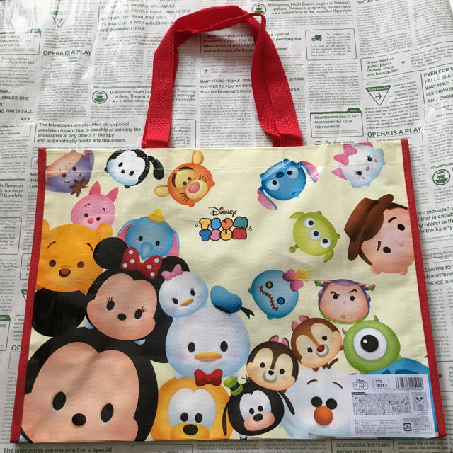 Disney(ディズニー)の【ぷちにゃんこ様 専用】Disney ツムツム ビニール トートバッグ キッズ/ベビー/マタニティのこども用バッグ(トートバッグ)の商品写真