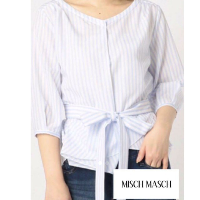 MISCH MASCH(ミッシュマッシュ)のMISCH MASCH ストライプブラウス レディースのトップス(シャツ/ブラウス(長袖/七分))の商品写真