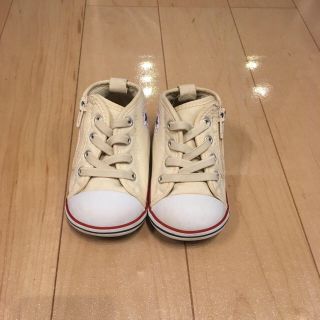 コンバース(CONVERSE)のconverse スニーカー 13㎝ ベージュ (スニーカー)