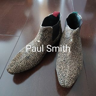 日本製・綿100% Paul Smith ポールスミス サイドゴアブーツ ゼブラ柄