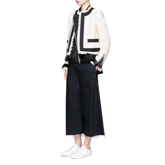 日本産】 sacai - 【sacai】Tweed Jacket【新品・未使用】 ノーカラー