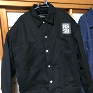 ラフシモンズ(RAF SIMONS)のジヨン着用 RAF SIMONS Black Denim Fur Jacket(Gジャン/デニムジャケット)