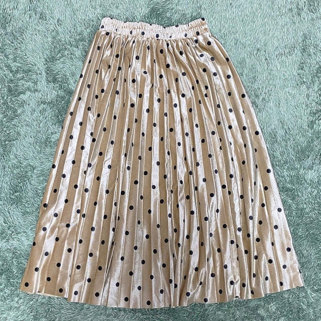 【ぱんまん様】mellowneon ドットベルベットスカート レディースのスカート(ロングスカート)の商品写真