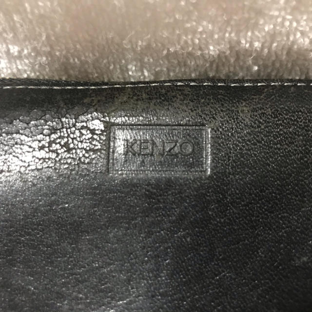 KENZO(ケンゾー)のKENZO長財布ラウンドファスナー黒中古品 メンズのファッション小物(長財布)の商品写真