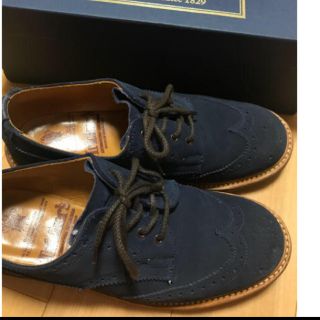 トリッカーズ(Trickers)のトリッカーズ　スウェード　ネイビー(ローファー/革靴)