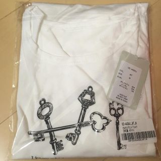 Tシャツ ゆるT 白 ホワイト 鍵 プリント KEY 新品未開封(カットソー(半袖/袖なし))