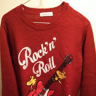 ピーナッツ(PEANUTS)のSNOOPY ウッドストック ROCK セーター(ニット/セーター)