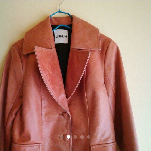 MINIMUM(ミニマム)の古着屋 minimum ヴィンテージ レザージャケット レディースのジャケット/アウター(スプリングコート)の商品写真