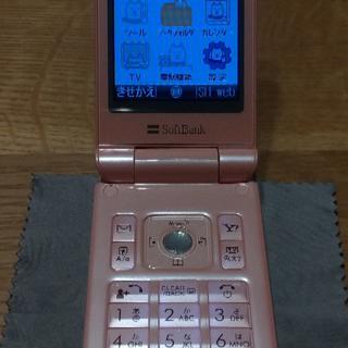 ソフトバンク(Softbank)のソフトバンク　３G　ガラケー　PANTONE 4　105SH　ライトピンク (携帯電話本体)